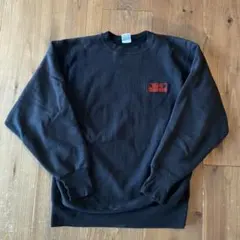 90s 刺繍タグ リバースウィーブ ブラック XL ヴィンテージ