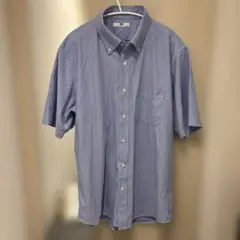 UNIQLO ボタンダウン 半袖シャツ XL ライトブルー