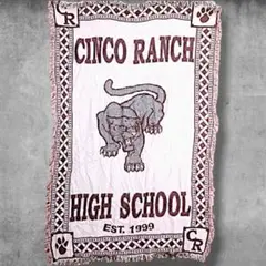 BOHN アニマル ラグ マット 古着 高校 動物 ピューマ カレッジ 絨毯