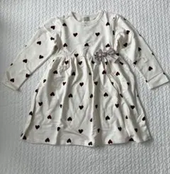 petitmain ハート柄 ワンピース 120 新品 双子