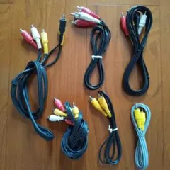 各種AV・ビデオ・RCAピンケーブル（6本）まとめ売り