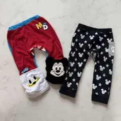 ミッキー&ドナルドダック ディズニー BABYDOLL フリースパンツセット