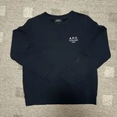A.P.C. ネイビー 刺繍　ロゴトレーナーのサムネイル