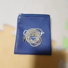 ダブルチェーンネックレス（クリスタル装飾）