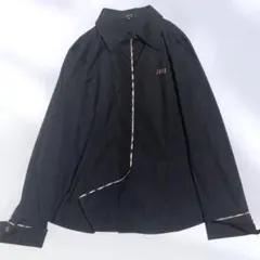 極美品 DAKS レディース 長袖シャツ ブラック 40のサムネイル
