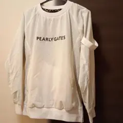 パーリーゲイツPEARLY GATES ホワイト 長袖トレーナーサイズ1