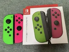 ジャンク品 Switch joy-con ネオグリーン ネオピンク