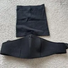 マタニティサポートベルト 腹巻セット　ブラック M-L