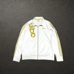 adidas ホワイトジャージ ゴールドロゴM