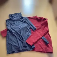 UNIQLO HEATTECH 長袖カットソー 120cm 2枚セット