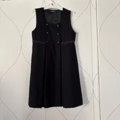 familiar ノースリーブ ワンピース 120 黒