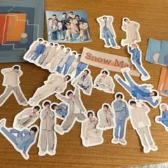 Snow Man フレーク　シール　スノーマン　ステッカー