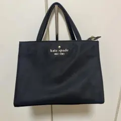 【kate spade NEW YORK 】ブラック ナイロン トートバッグのサムネイル