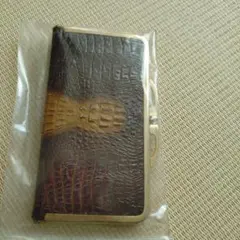 難あり ヴィンテージ クロコダイル型押し がま口 長財布