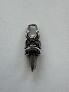 安心鑑定通過品 Chrome Hearts ダガー チャーム ペンダントトップ
