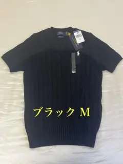新品未使用】POLO RALPH LAUREN 半袖ケーブルニット ブラックS - メルカリ
