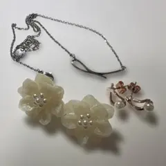 ピアス、ネックレスセット(3COINS)