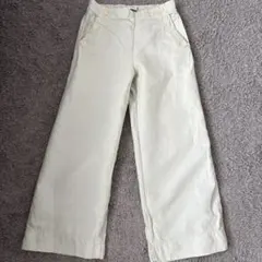 ZARA ロングパンツ リネン混 ライトグリーン 11-12才 152cm