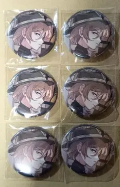 文豪ストレイドッグス「中原中也 缶バッジ　6個セット　ゲーマーズ　冬の本まつり