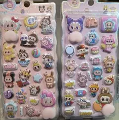 かわいいLABUBU シール 2枚セット