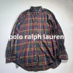 XXL✨ ポロラルフローレン ブレイク ブラウン系 チェックシャツ