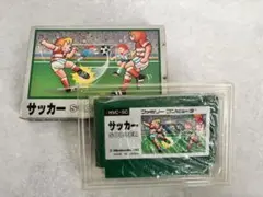ファミコンサッカー箱説明書つき