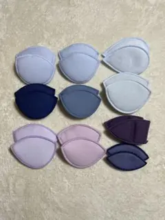 【新品未使用】エメフィール系　ブラの内蔵パッド　ブルー系　10セット