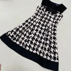 美品♡ エムズグレイシー フレアワンピース ハート リボン ジャガード