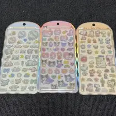 コットンパフィー シナモロール・マイメロディ・スヌーピー3枚セット