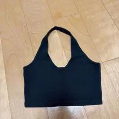 Brandy Melville グリーン ホルターネック タンクトップ