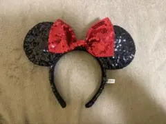 ディズニー カチューシャ ミニー スパンコール