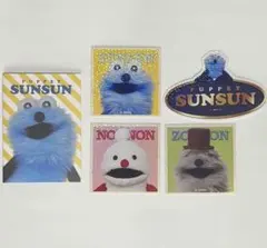 スンスン　キラキラダイカットステッカー　パペットスンスン　ノンノン　ゾンゾン