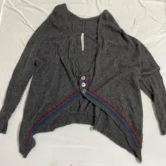 sunaokuwahara ニットカーディガン グレー 長袖のサムネイル