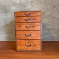 古い木製 小引き出し 5段 仕切り付き