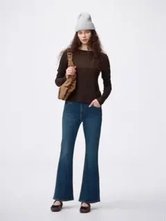 GU スリムフレアジーンズ L 221-357500