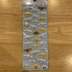 サンリオ　レア　ぷっくり＆フサフサしたシナモロールのシール　2006年　レトロ