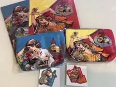 荒木飛呂彦　エビスビール　クリアファイル　ポーチ　ステッカー　ジョジョ