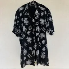 Black Eye Patch 取扱注意 総柄シャツ Lのサムネイル