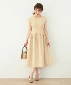 新品タグつき パネル袖 プリンセスカットワンピースのサムネイル
