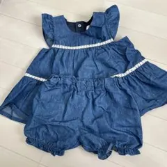 デニムドレスとショートパンツセットのサムネイル