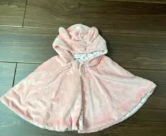 ミキハウス ベビーポンチョ うさぎ マイクロファーマント