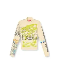 DIESEL アートワーク 長袖タートルネック