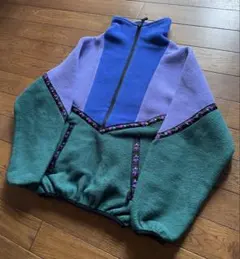 美品☆レア ジャックウルフスキン レトロ フリースジャケット Sサイズ 西ドイツ