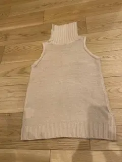 底値SALE▶︎美品ベージュ！ニット！ベスト ！ノースリーブ美品