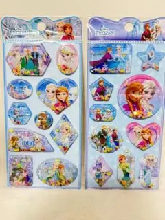 アナと雪の女王 ぷっくり立体ウォーターシール 正規品 2点セットA
