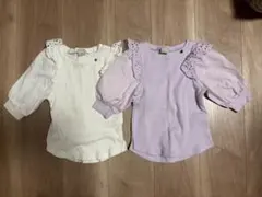 petit main 長袖カットソー 100cm 2色セット