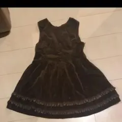 ☆ノースリーブワンピース　130 ベロア