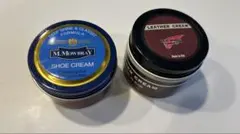 レッドブラウン シュークリーム ＆ レザークリーム ニーツフットオイルブレンド