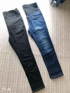 マタニティパンツ2枚セット