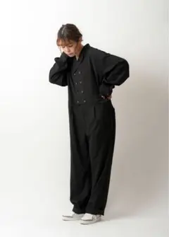 新品◇ Garance et VioLette◇ダブルブレストオールインワン黒